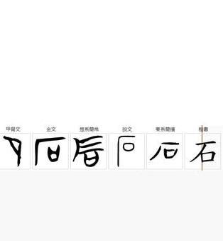 有石的字